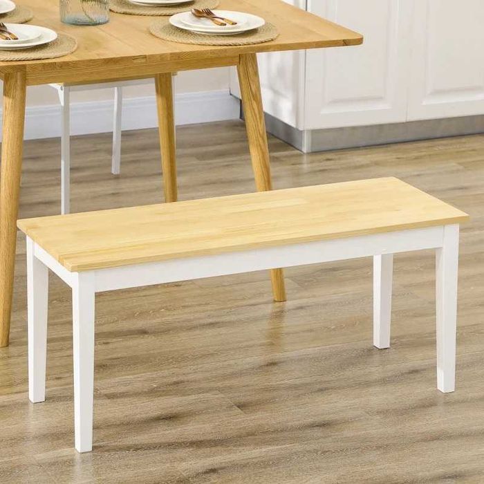Дървена трапезна пейка за 2 души HOMCOM 102 cm