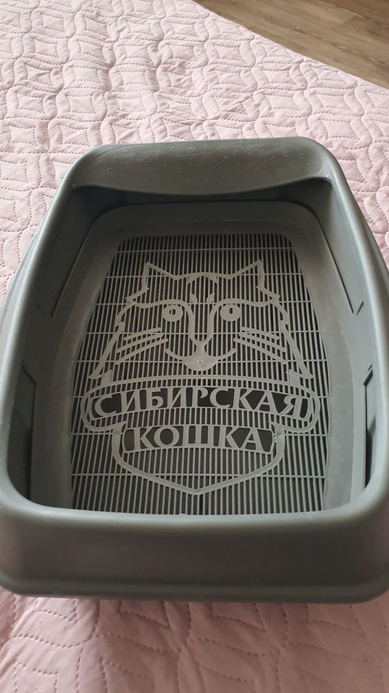 Лоток Туалет для кошки с сеткой "Сибирская кошка"
