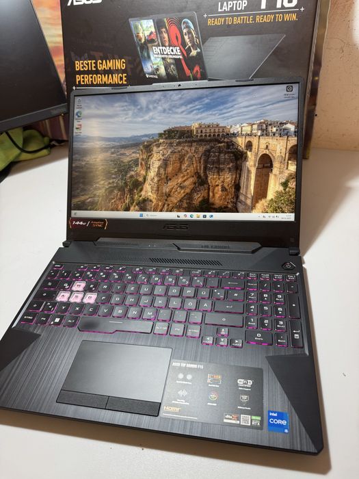 Laptop ASUS TUF Gaming F15,Intel i5,RTX 3050,512GB SSD,16GB DDR4,144Hz