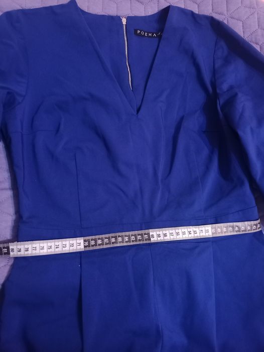 Salopetă office culoare albastru cerneală