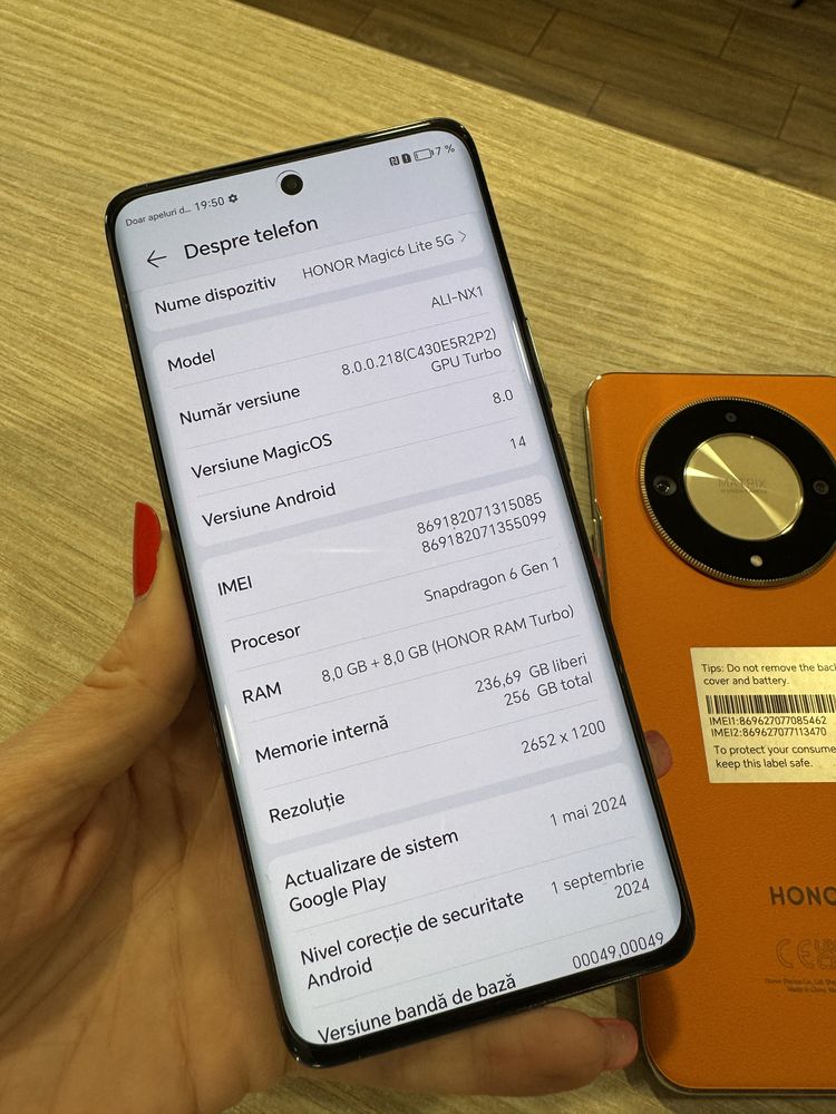 Honor Magic6 Lite, 8GB RAM, 256GB, 5G, Emerald Green!!!