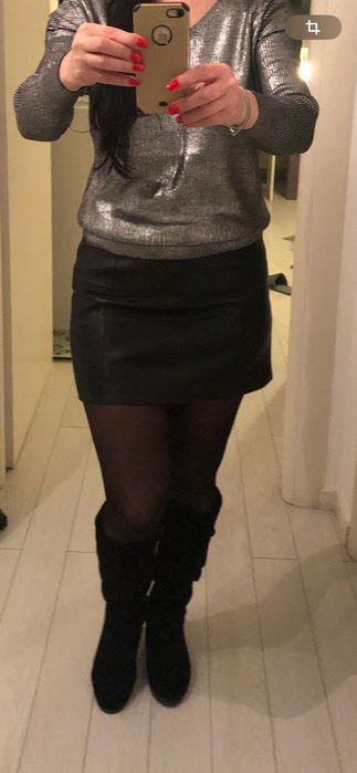 Fustă piele ecologică EDC