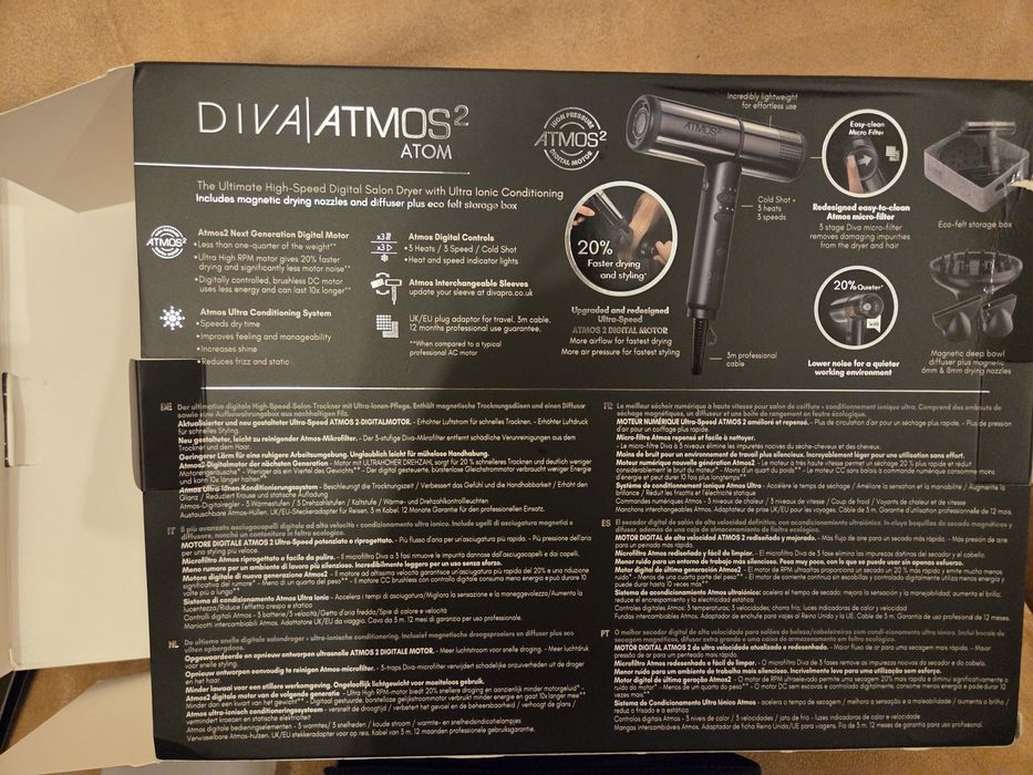 Diva Pro Styling Atmos 2 Atom Salon Dryer