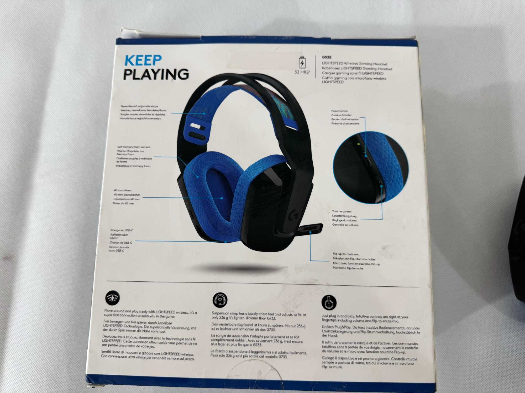 Слушалки геймърски  - Logitech G535 / PS4/PS5
