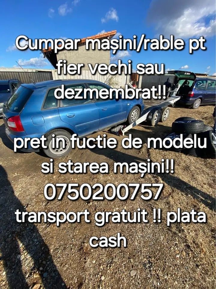 Recycle Masini/rable auto pt fier vechi