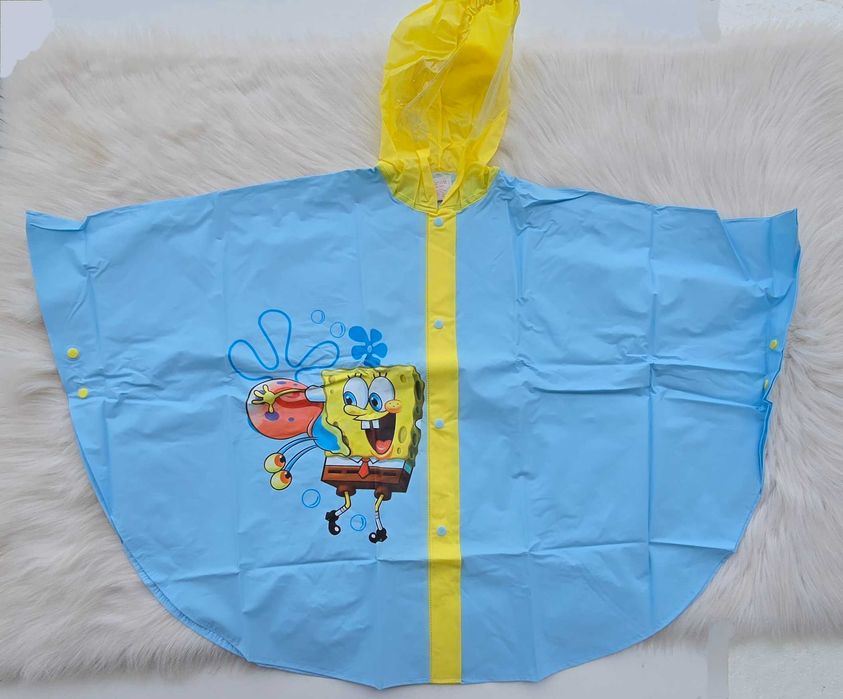 Детски дъждобран Спондж Боб 5-7 години / ръст 116см. НОВ