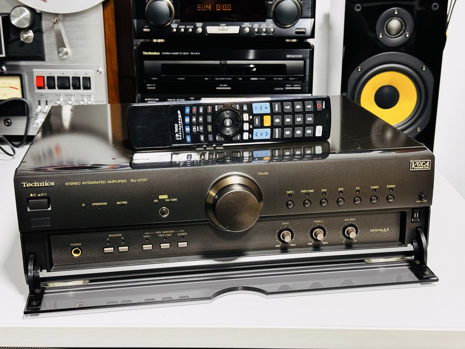 Amplificator TECHNICS SU-A707,VGCA,MOSclassAA,0.03%,JAPAN,sunet fidel