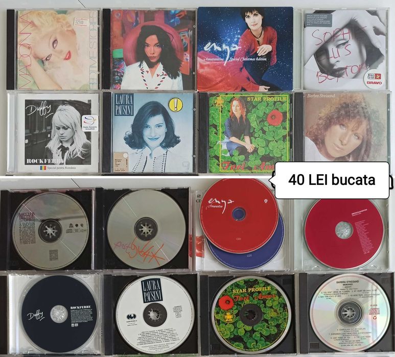 Casete VHS și audio, CD + suport CD, Janis Joplin, U2, Bjork, viniluri