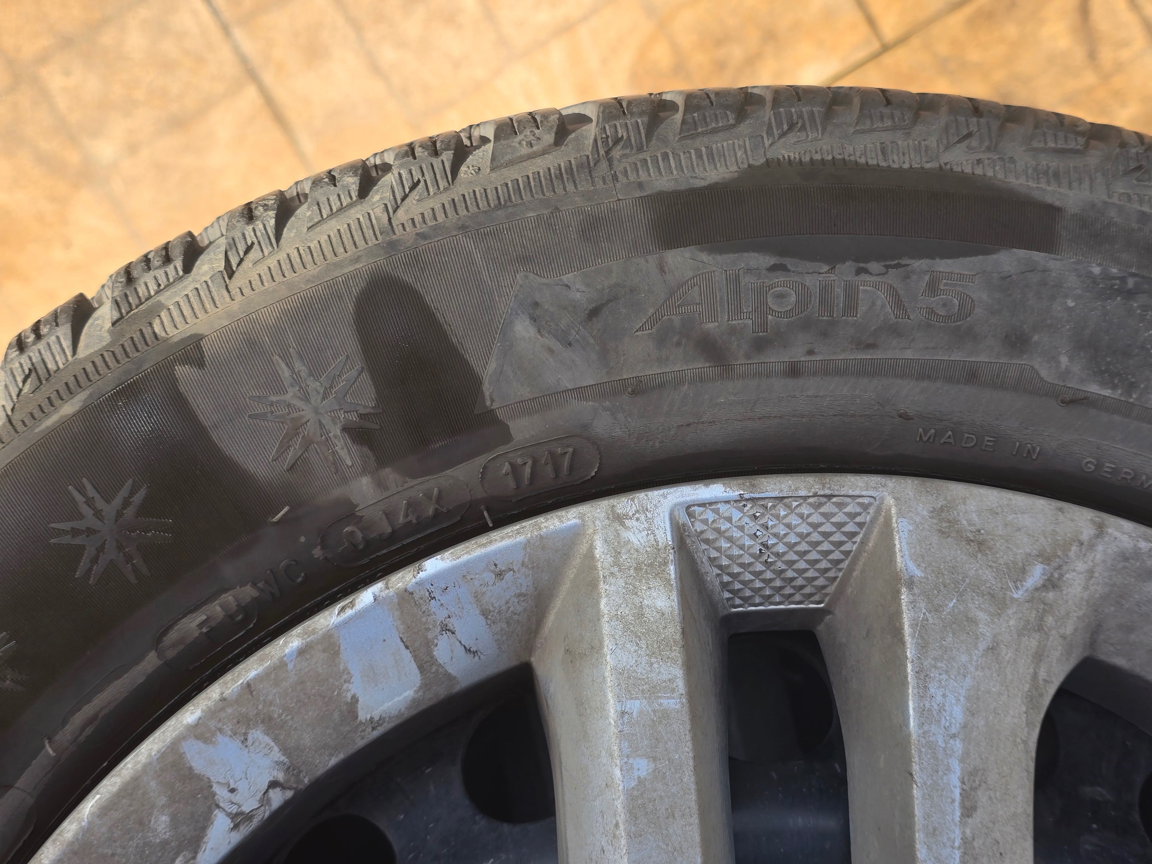 Продавам 4бр гуми Michelin Alpin 5 205/55 R16 + джанти