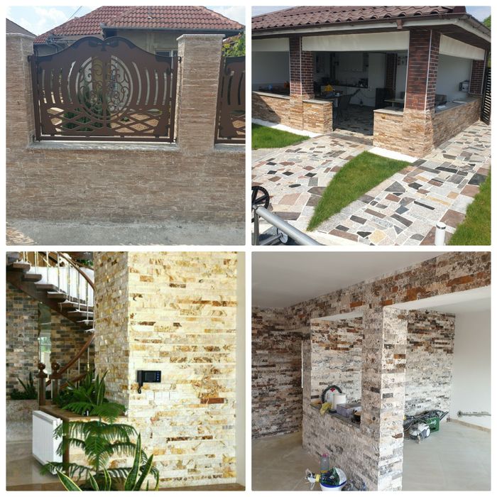 Piatra naturala travertin calcar placat interior exterior decorativa