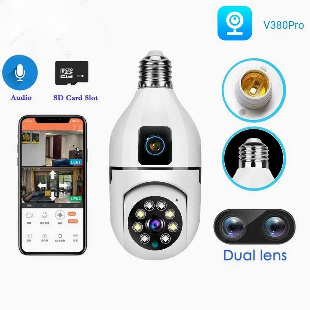 Lampochka Kamera | WiFi Kamera | Лампочка Камера | V380 Pro Kamera