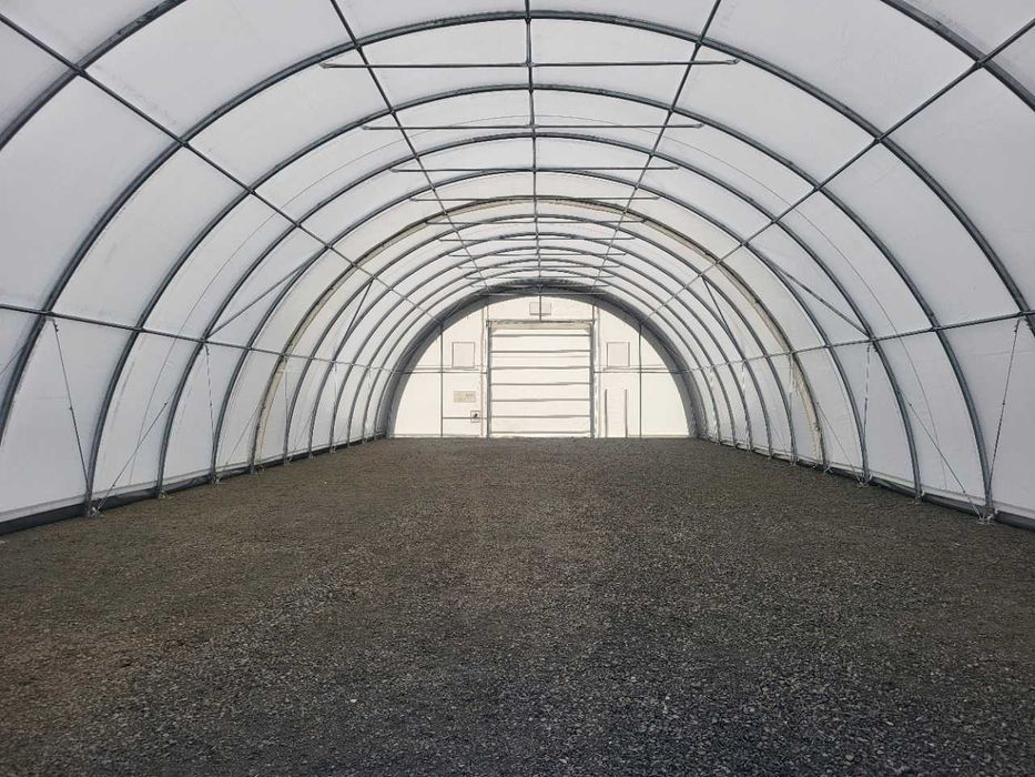 Cort industrial semirotund pentru agricultură, depozitare baloti