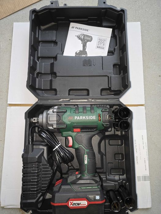 Parkside impact PASSK 20-Li C4 20 V, acumulator + incarcator, garantie