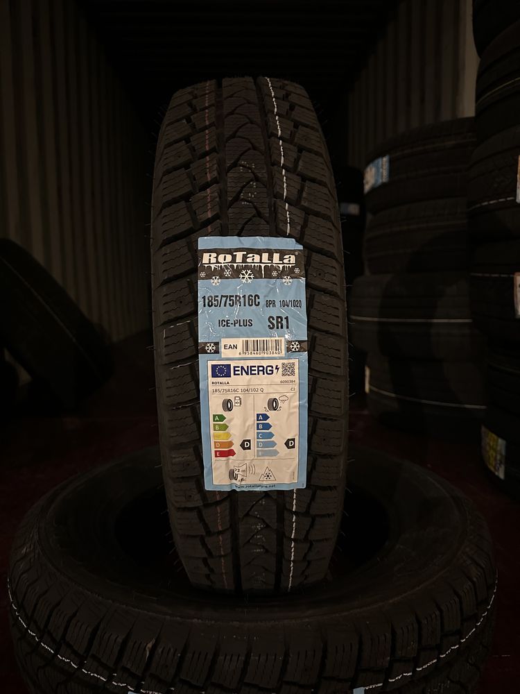 Нови Зимни Бусови Гуми Rotalla Ice-Plus 185/75R16C 104/102Q НОВ DOT