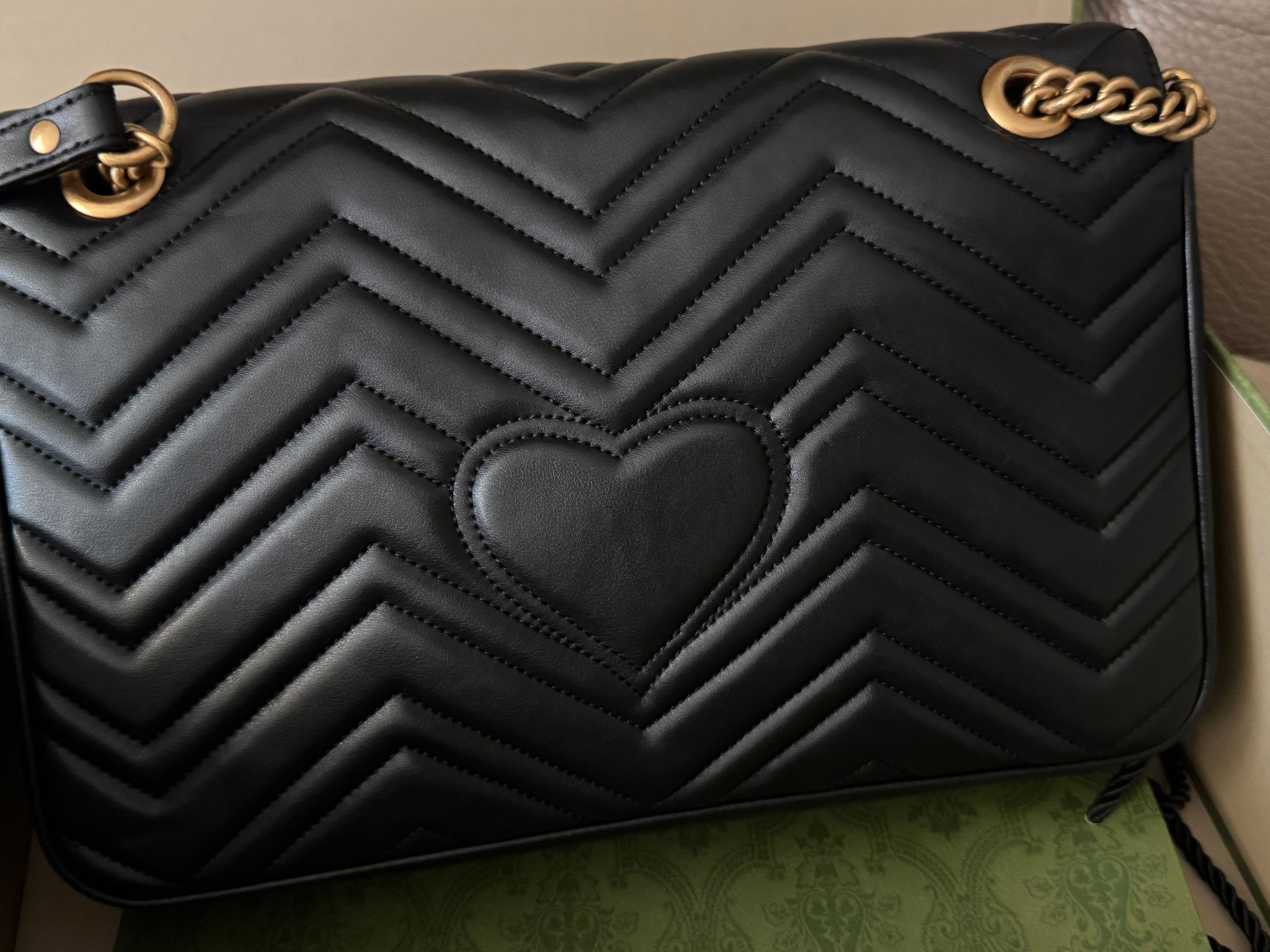 Чанта естествена кожа Gucci