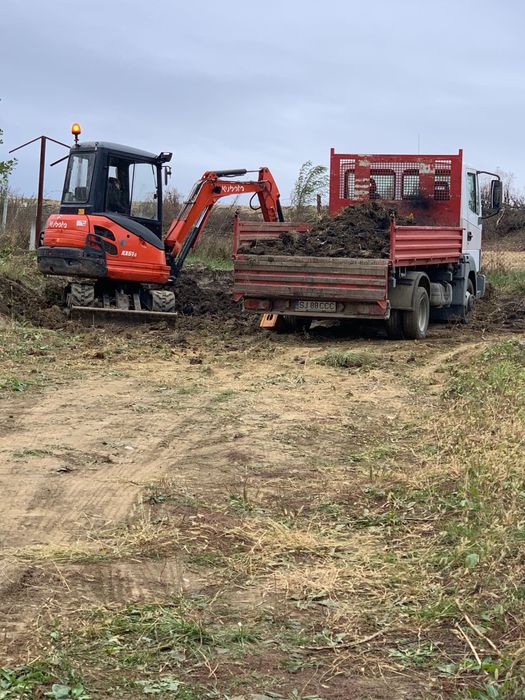Lucrari Miniexcavator 2 T - 3.5 T Excavari Sapaturi Demolari Transport