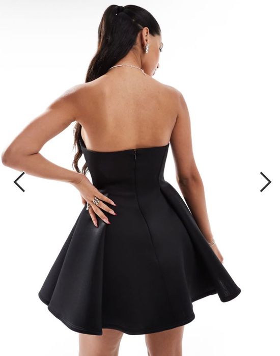 Къса корсетна рокля ASOS DESIGN