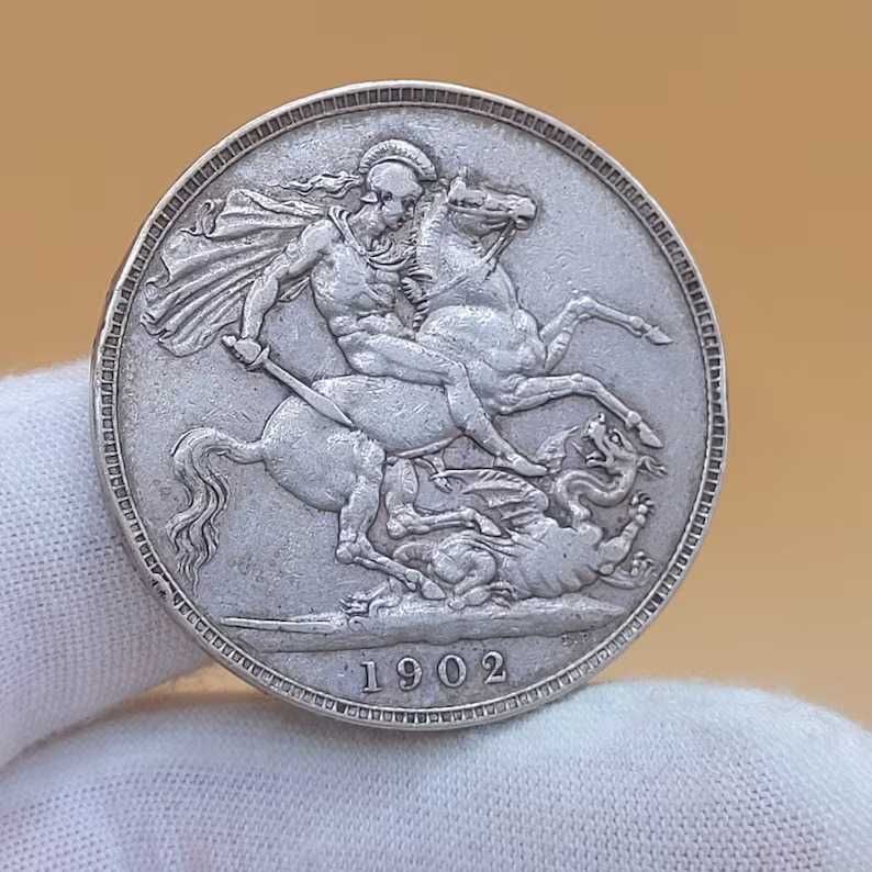 Moneda de argint 1902 King Edward VII