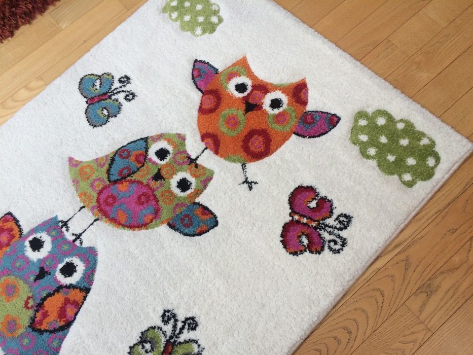 Covor copii, cu bufnite 150 x 80 cm