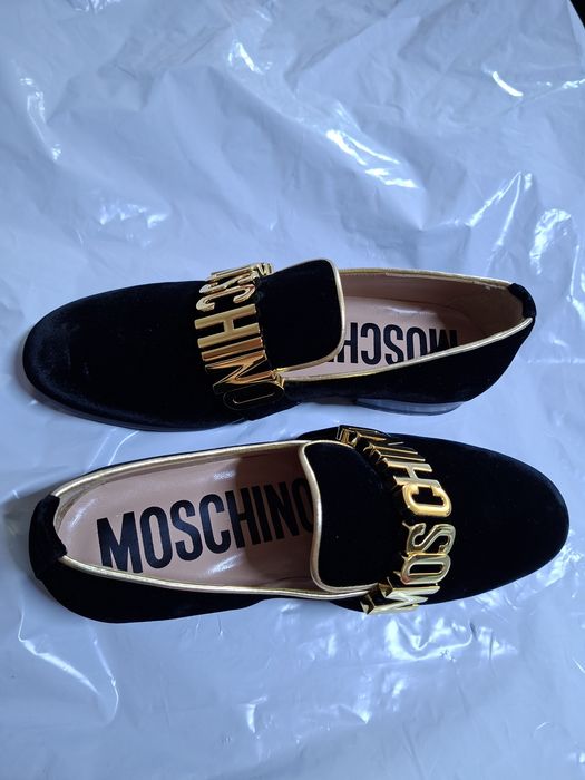Papuci Negru MOSCHINO