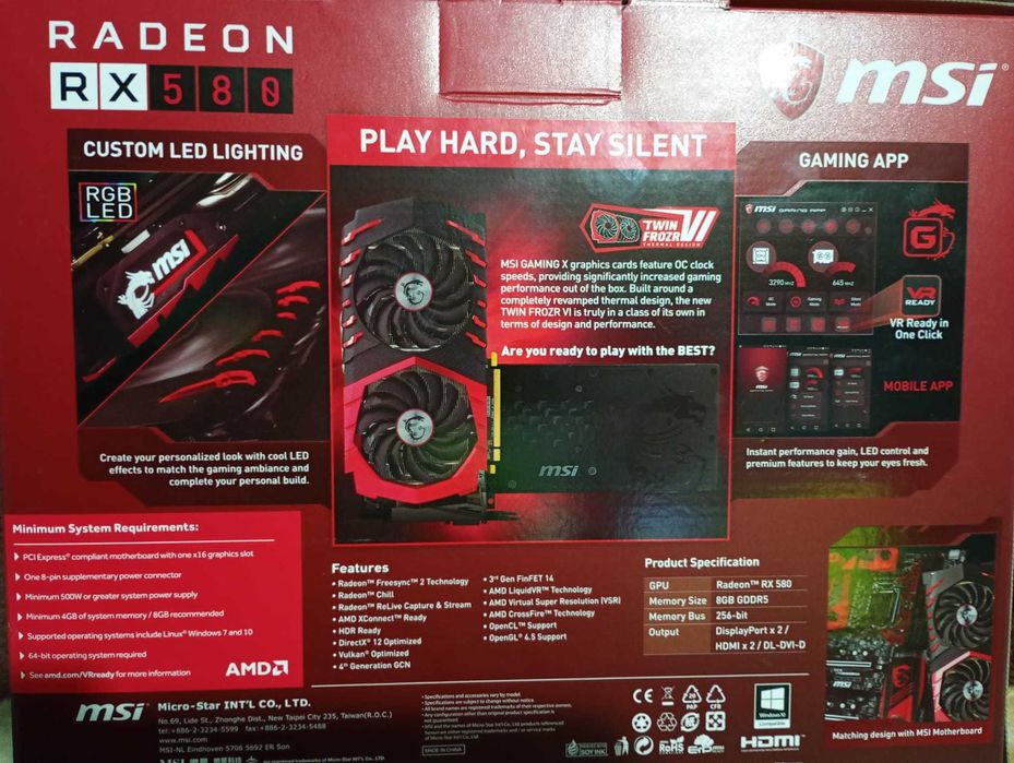 Vand Placa video MSI NOU NOUTA pret 850 lei