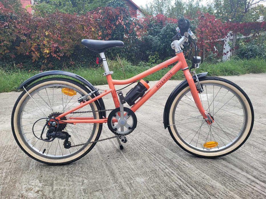 Bicicletă Riverside 500 20'' corail copii 120-135 cm