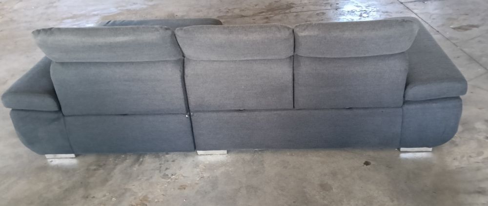 Canapea colțar modernă GRI ÎNCHIS