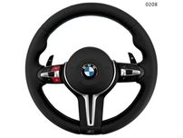 Volan cu cusături colorate BMW 5 6 7 F seria M sport cu butoane roșii