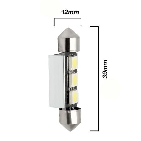 LED диодна крушка c5w 36mm,39mm,41mm,6000k,1w