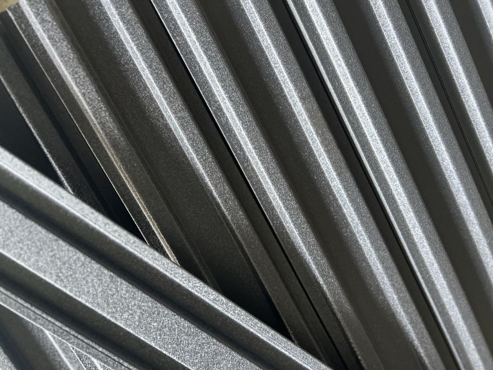 Șipcă Metalică Gri Antracit RAL7016 gri antracit fălțuită Gard Fațadă