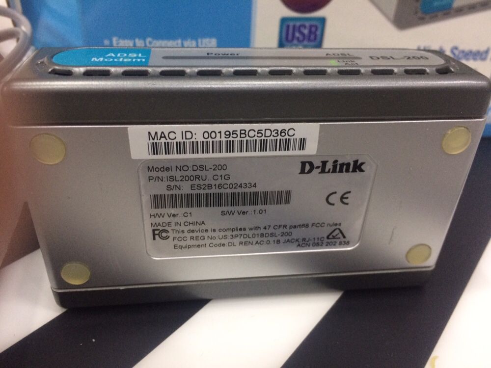 Модем ADSL D-Link.