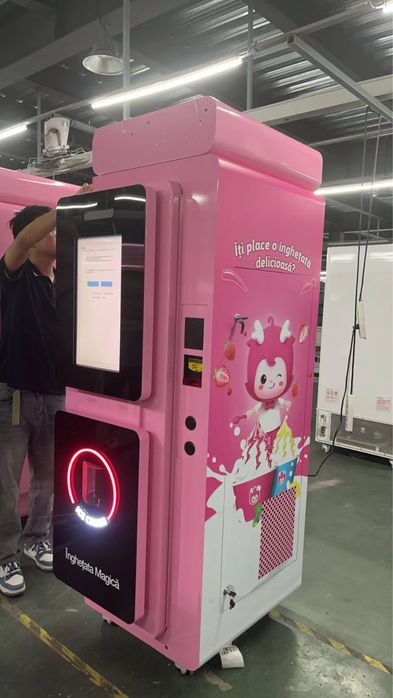 Aparat vending inghetata, ice cream, 6 topping uri, schimb si cu auto