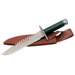 Cutit vanatoare IdeallStore®, First Blood, verde, 35 cm, teaca inclusa