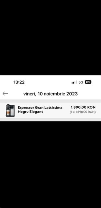 Nespresso Grand Lattissima (DeLonghi) • Stare excelentă