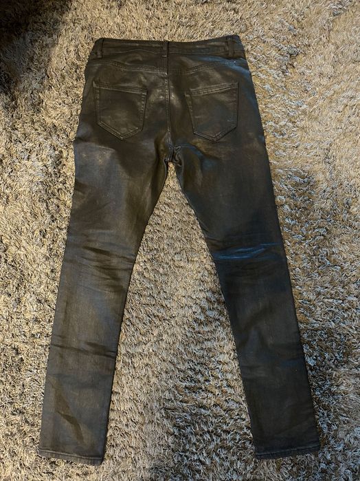 Blugi Rick Owens Waxed Piele Cerata