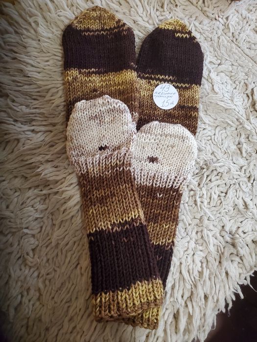 Ръчно плетени дамски чорапи размер 38