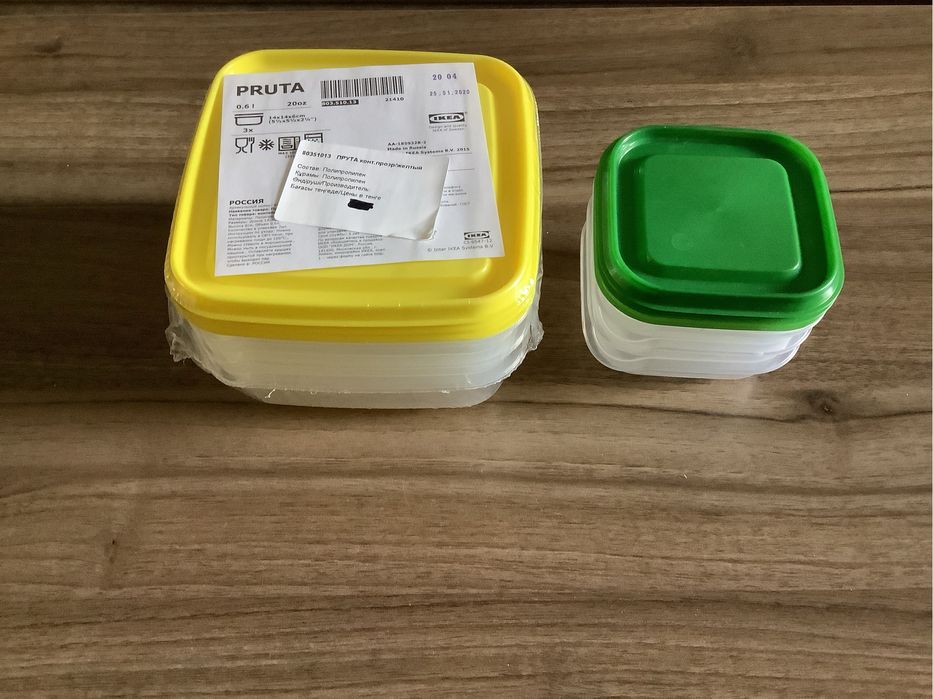 Контейнеры пищевые новые по 500 тенге
