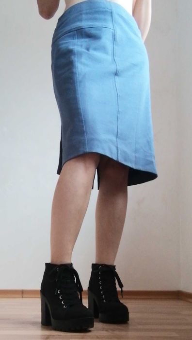 Fusta TARA JARMON eleganta office masura 38 business casual blue