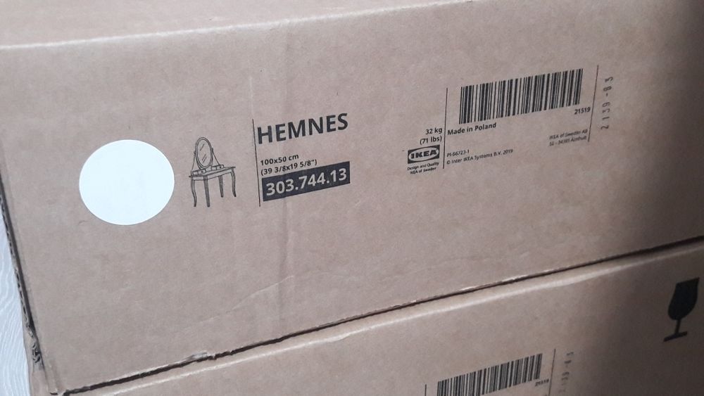 Ikea Hemnes Masuta/masa/birou toaleta+oglinda NOUA SIGILATA