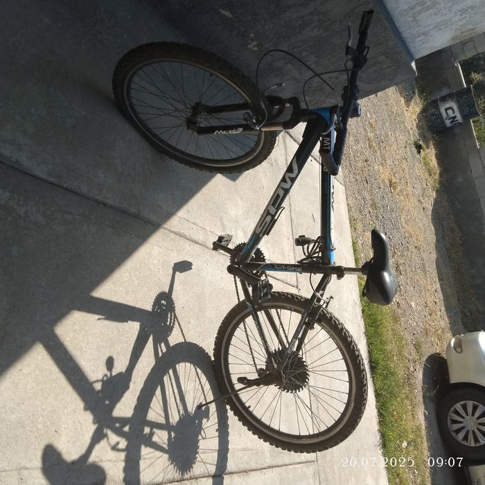 Велосипед на ходу