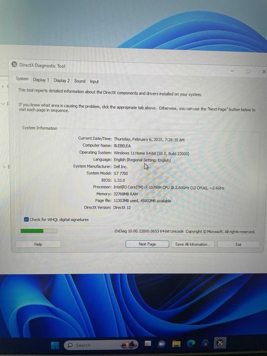 Laptop Dell G7 7700 - 17.3 - Intel Core i7 10th Gen - i7-10750H