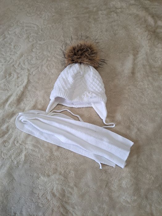Шапка зимняя для новорожденого