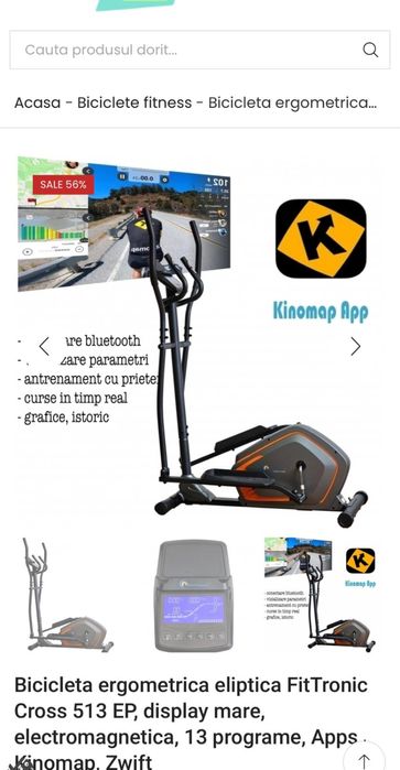 Bicicleta ergometrica eliptica