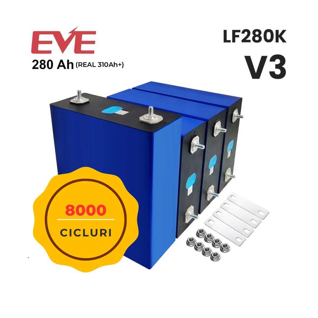 Celule EVE280K V3 310AH+ (8000 cilcuri) Lifepo4 Baterie/Acumulator