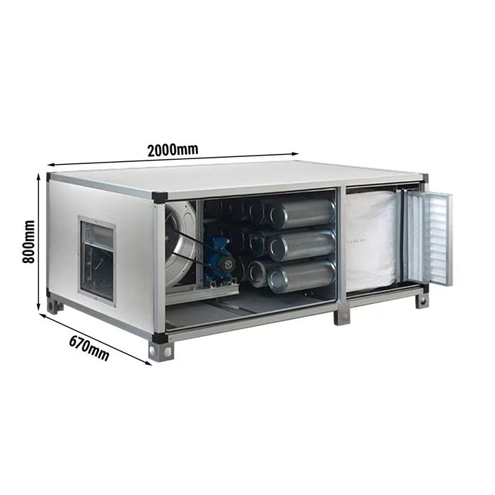 Sistem evacuare si filtrare aer/mirosuri pentru hota, 3500mc/h