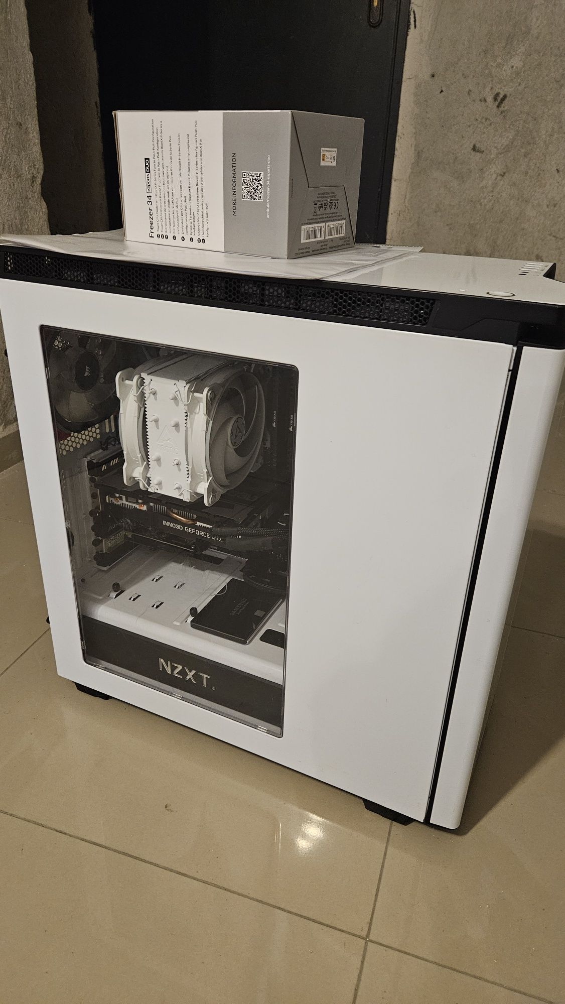 Компютър за геймъри Intel i7/Asus Strix/16GB/SSD250gb+HDD1tb