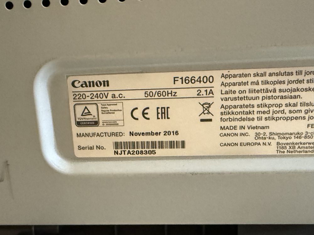 Printer, telefon, router Canon, HP, Panasonic, deli