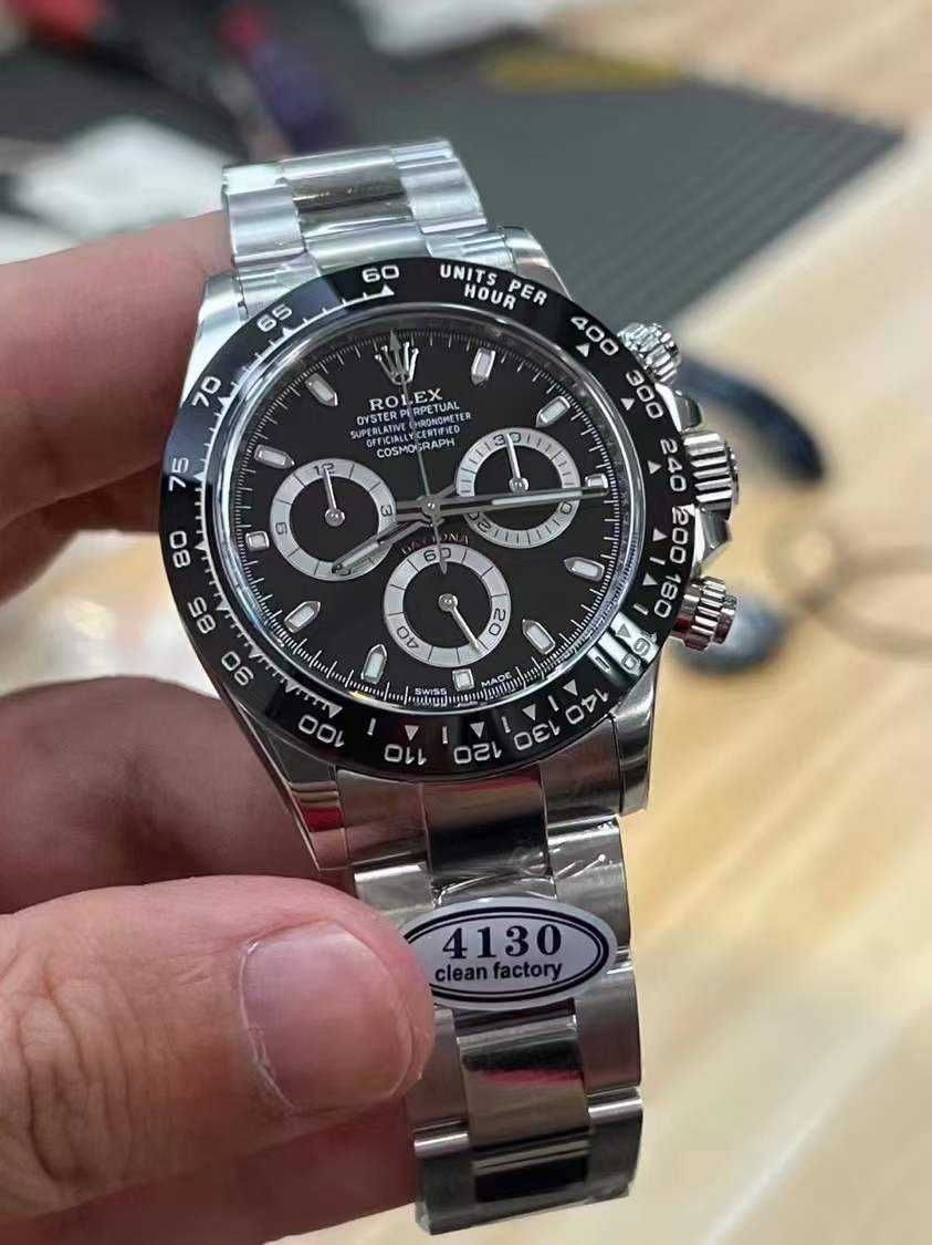 Часовници Rolex Daytona сребристо-черен