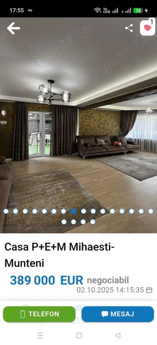 Vanzare casă în Mihăești,sat Munteni.
