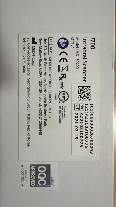 Medit i700 - Scanner Intraoral NOU
